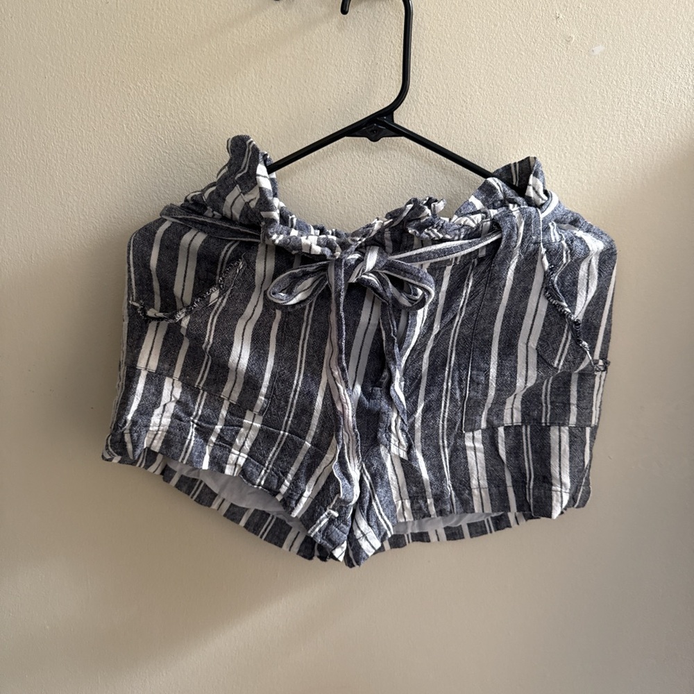 Striped Paperboy Blue and White Shorts